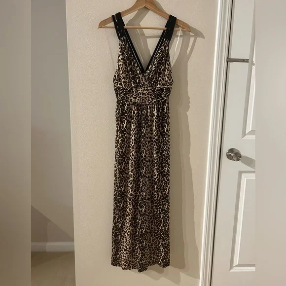 Arancia Dresses | Arancia Leopard Print Maxi Dress | Color: Black/Brown | Size: S | Ashmc259'S Closet